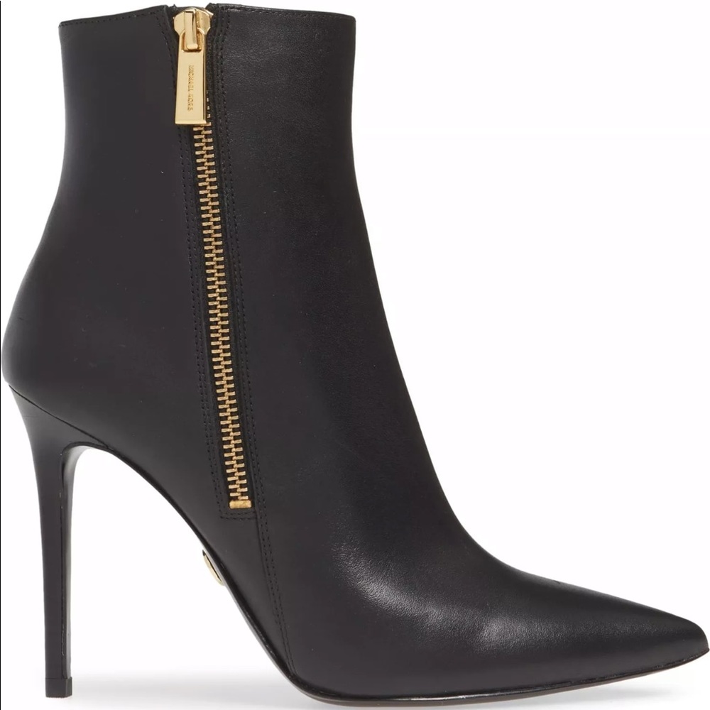 MICHAEL KORS LEATHER KEKE ANKLE BOOTS 👢 - Picture 4 of 8